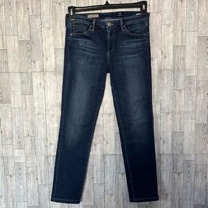 AG The Prima Women’s Jeans Size 27 R Mid Rise Cigarette  Dark Wash